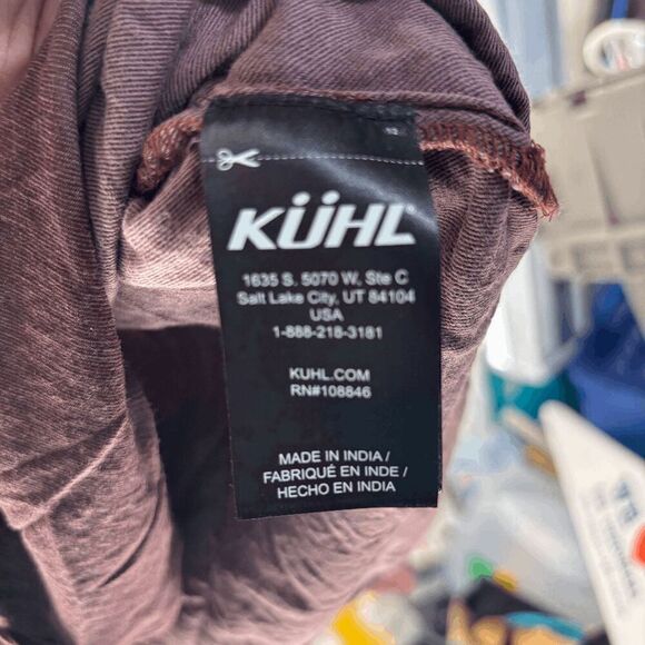 Kuhl Strata Long Sleeve Button Up Shirt Top Blouse Cinnamon Size XL GABF 2022 - Picture 6 of 7